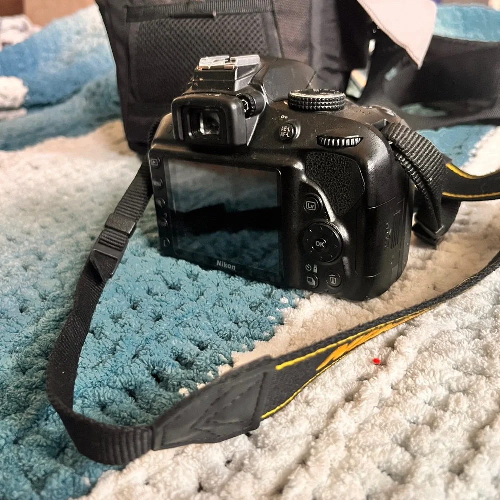 Nikon Black and Red Digital Camera
